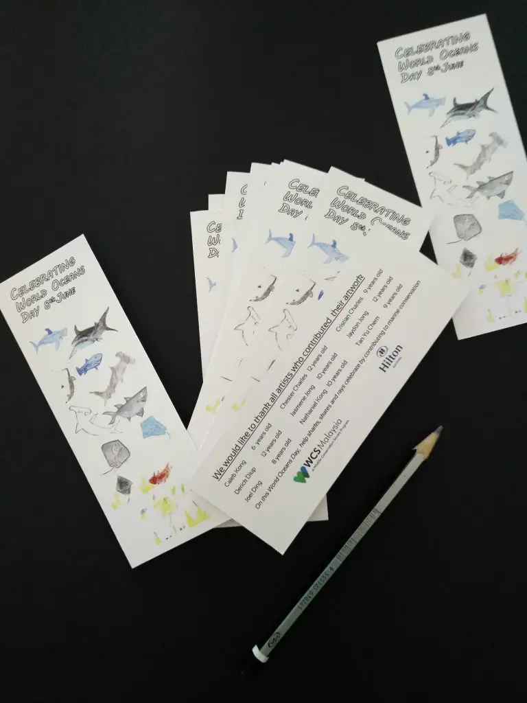 World Oceans Day commemorative bookmarks to be distributed to the first 300 visitors.
