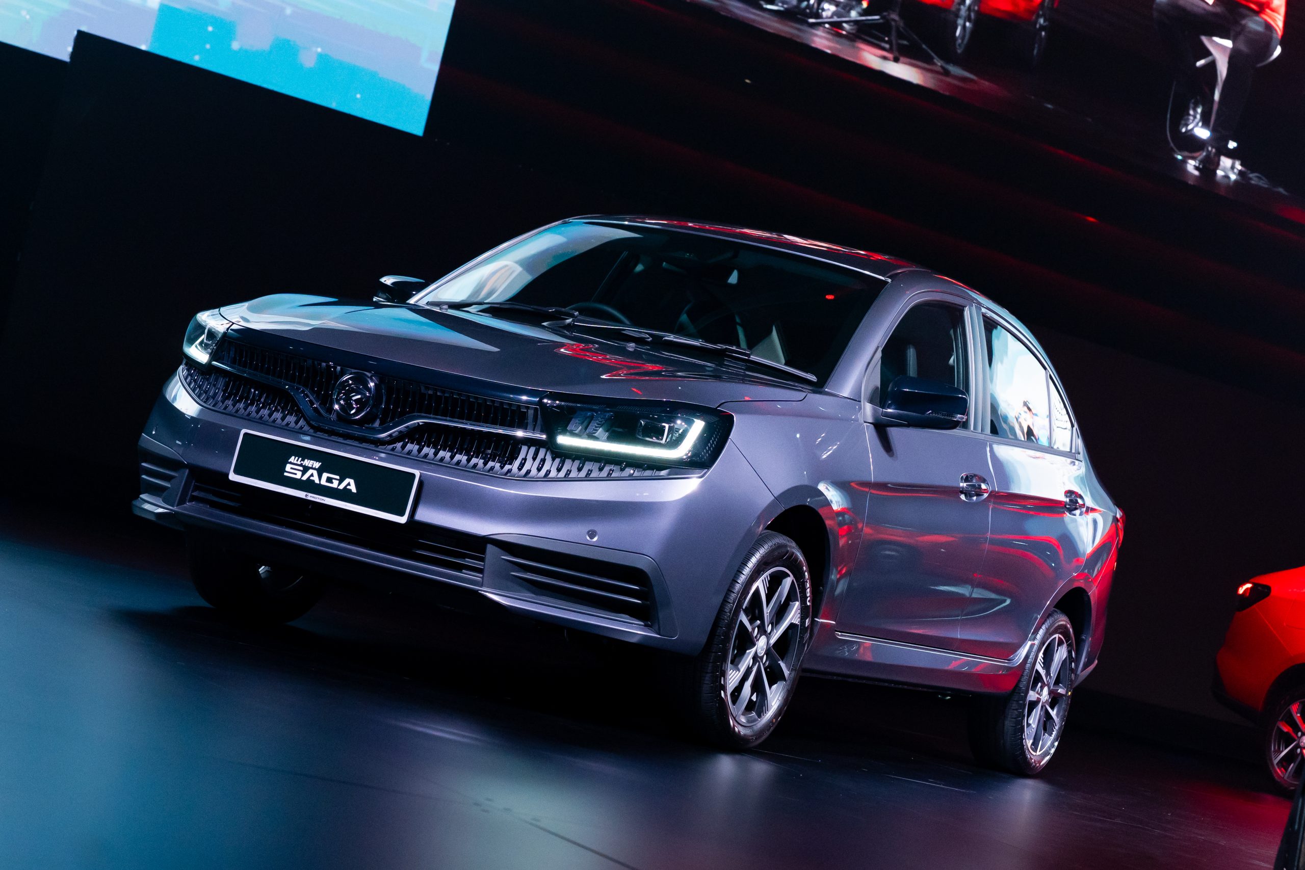 The All-New Proton Saga in Space Grey, one of the two new colour options introduced for the 2025 model.