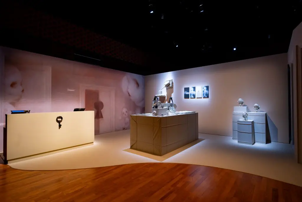 Inside the Gallery Theatre retail zone, visitors can browse exclusive CAGE-UNCAGE merchandise, available only at the Singapore exhibition.