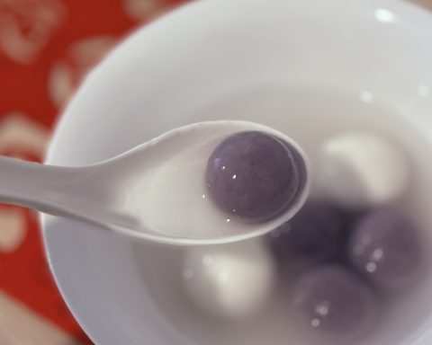 One is considered a year older after eating tang yuan during the Winter Solstice celebration.