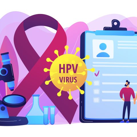Risk factors for HPV concept vector illustration